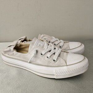 CONVERSE All Star Womens Gray Elastic Back Sneakers, Shoes
